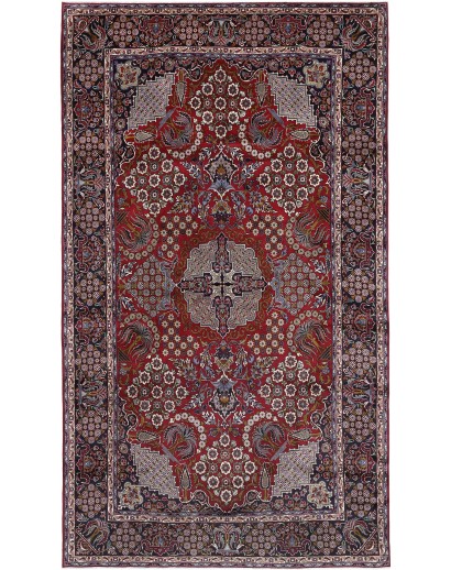Tappeto Nadjafabad Persia grigio azzurro 294x515