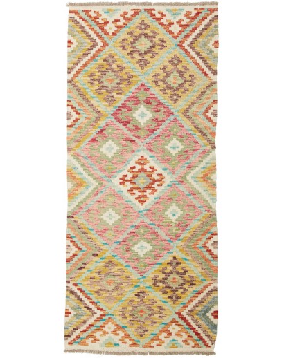 Tappeto Kilim Afghanistan marrone beige 74x170