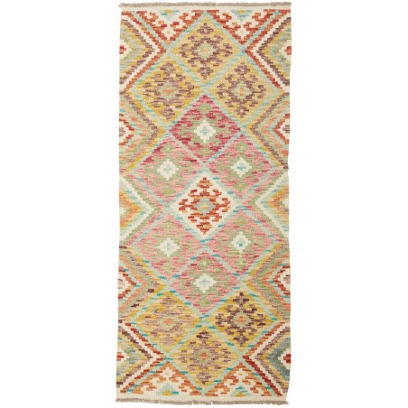 Tappeto Kilim Afghanistan marrone beige 74x170