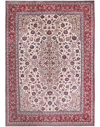 Tappeto Isfahan Persia beige azzurro 368x524