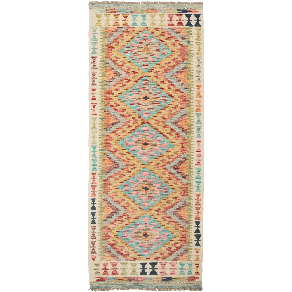 Tappeto Kilim Afghanistan marrone 79x205