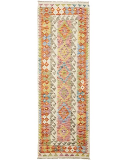 Tappeto Kilim Afghanistan marrone beige 69x205