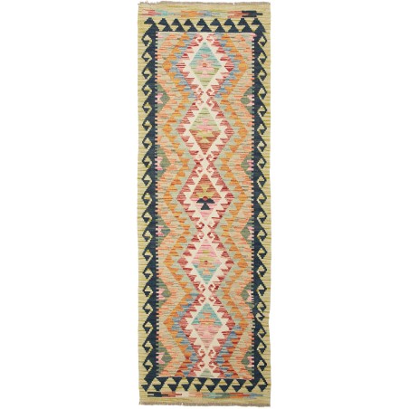 Tappeto Kilim Afghanistan marrone grigio 65x196