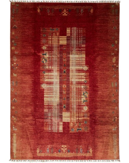 Tappeto Siva Pakistan marrone blu 207x300