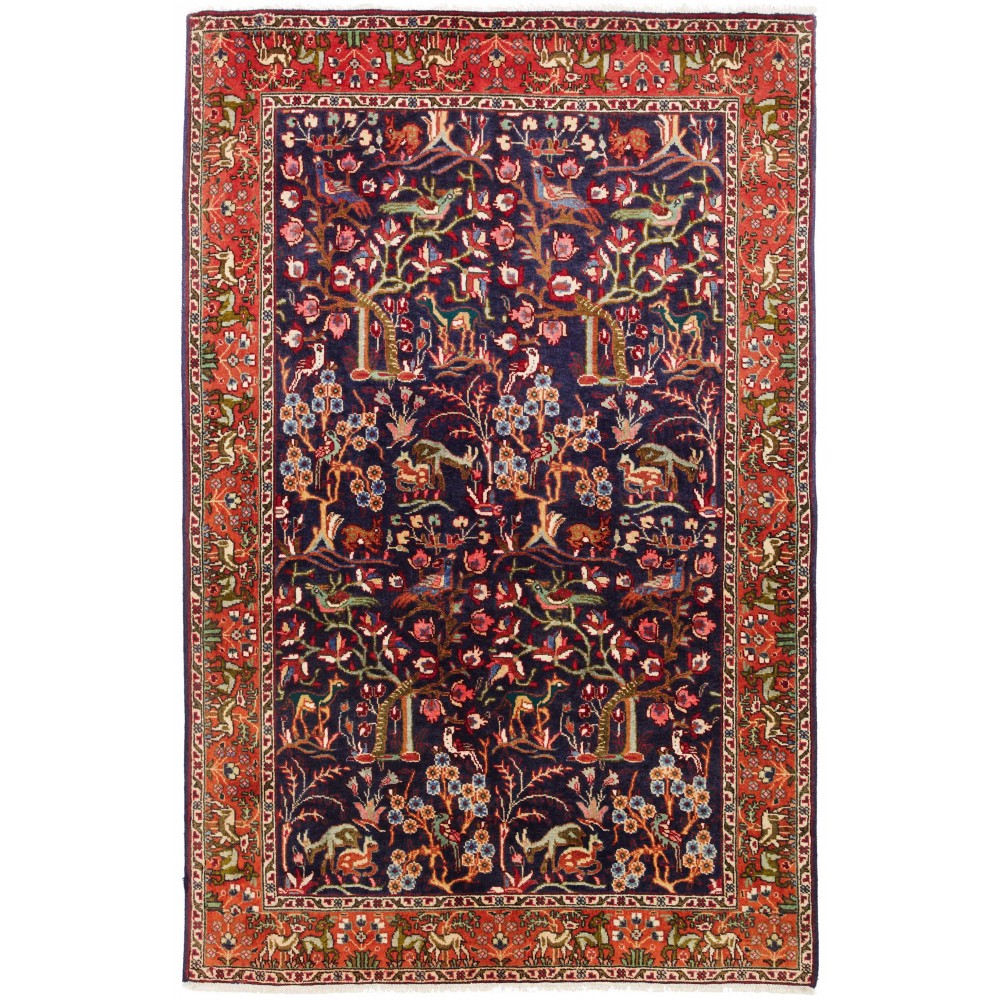 Tappeto Tabriz 40 Raj Persia grigio marrone 98x153