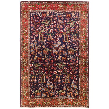 Tappeto Tabriz 40 Raj Persia grigio marrone 98x153