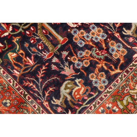 Tappeto Tabriz 40 Raj Persia grigio marrone 98x153