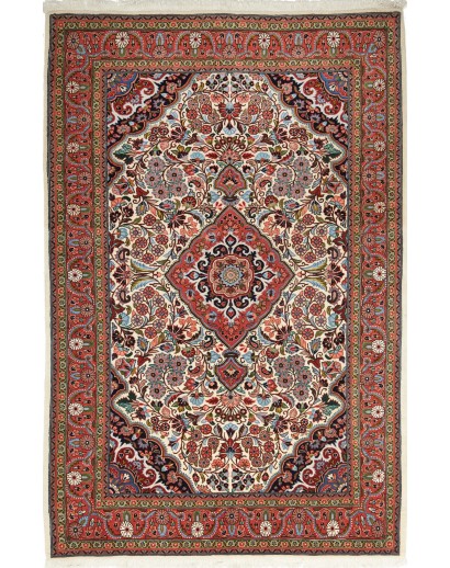 Tappeto Jahrom Persia marrone bianco 137x215