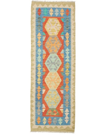 Tappeto Kilim Afghanistan marrone grigio 60x174