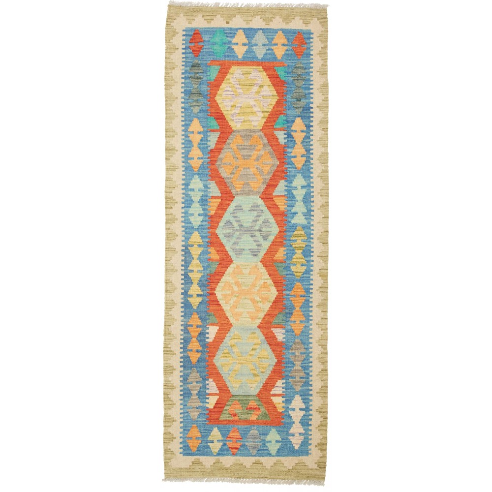 Tappeto Kilim Afghanistan marrone grigio 60x174