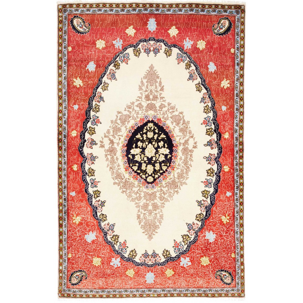 Tappeto Kashan Fine Persia giallo rosso 135x210