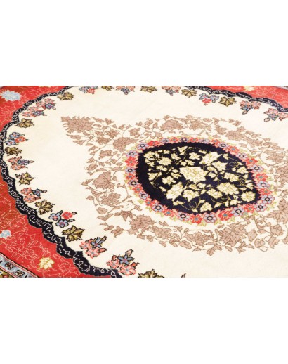 Tappeto Kashan Fine Persia giallo rosso 135x210