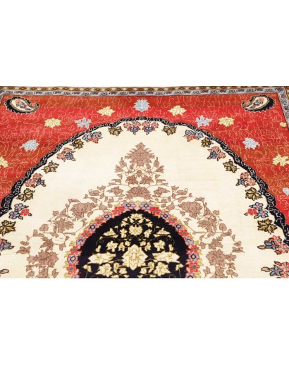 Tappeto Kashan Fine Persia giallo rosso 135x210