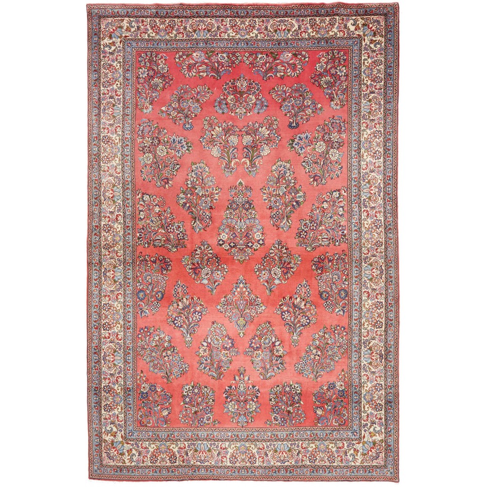 Tappeto Sarough Persia marrone bianco 215x330