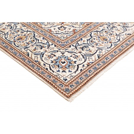 Tappeto Kashan Persia bianco azzurro 193x298
