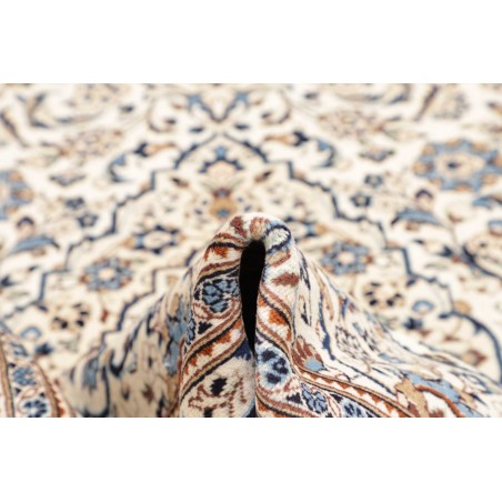 Tappeto Kashan Persia bianco azzurro 193x298