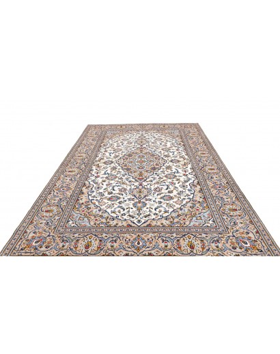 Tappeto Kashan Persia bianco verde 195x295