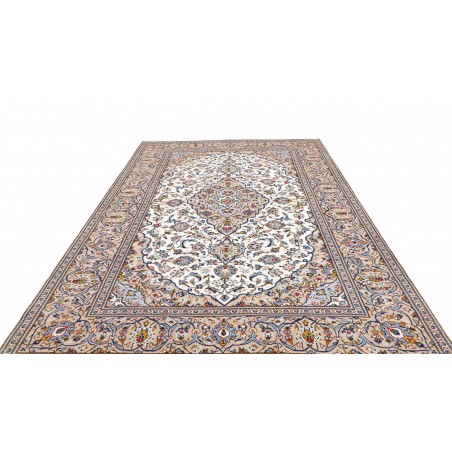 Tappeto Kashan Persia bianco verde 195x295