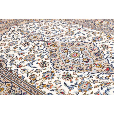 Tappeto Kashan Persia bianco verde 195x295