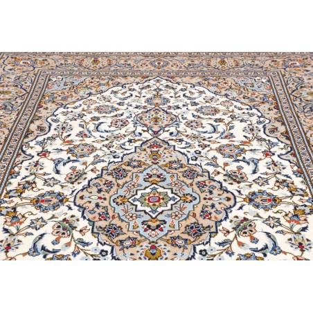 Tappeto Kashan Persia bianco verde 195x295