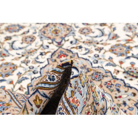 Tappeto Kashan Persia bianco verde 195x295