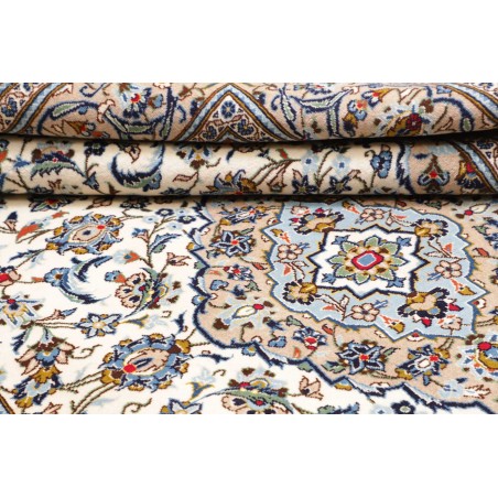 Tappeto Kashan Persia bianco verde 195x295