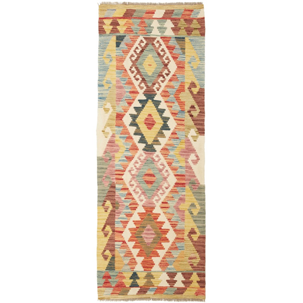 Tappeto Kilim Afghanistan marrone 65x182