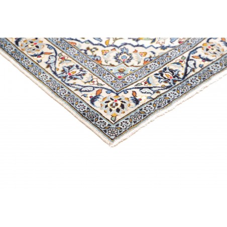 Tappeto Kashan Fine Persia bianco grigio 97x146