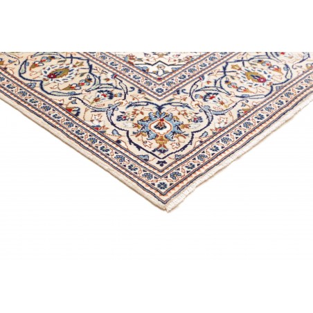Tappeto Kashan Persia bianco azzurro 200x295