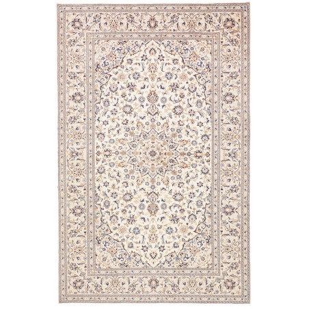 Tappeto Kashan Persia bianco grigio 200x305