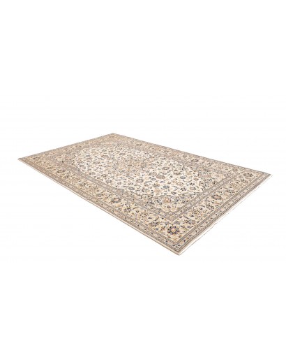 Tappeto Kashan Persia bianco grigio 200x305