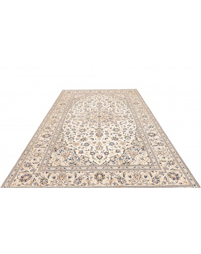 Tappeto Kashan Persia bianco grigio 200x305