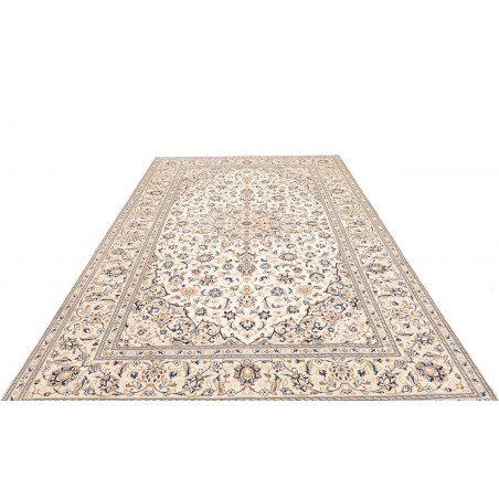Tappeto Kashan Persia bianco grigio 200x305