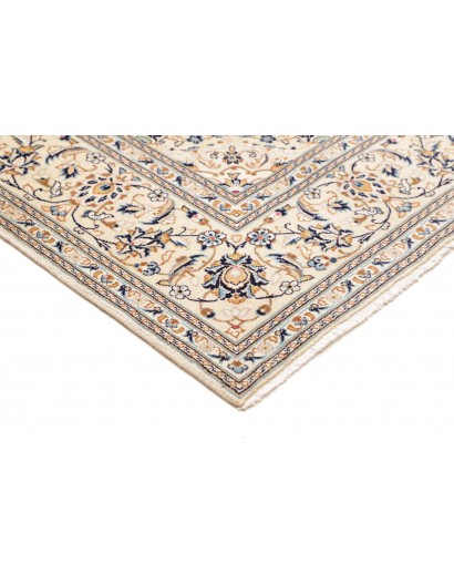 Tappeto Kashan Persia bianco grigio 200x305