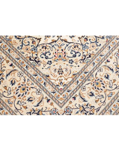 Tappeto Kashan Persia bianco grigio 200x305