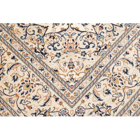 Tappeto Kashan Persia bianco grigio 200x305