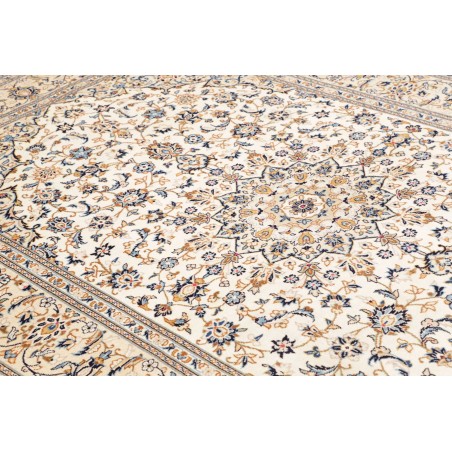 Tappeto Kashan Persia bianco grigio 200x305