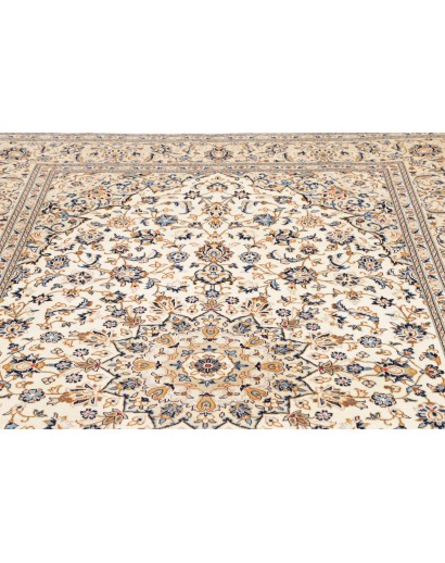 Tappeto Kashan Persia bianco grigio 200x305