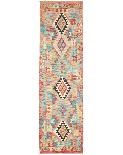 Tappeto Kilim Afghanistan marrone 81x295