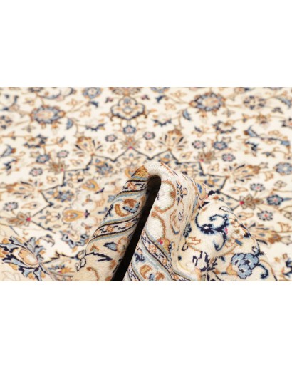 Tappeto Kashan Persia bianco grigio 200x305