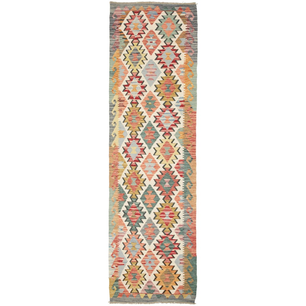Tappeto Kilim Afghanistan marrone 81x288 Tappeto Kilim Afghanistan marrone 81x288