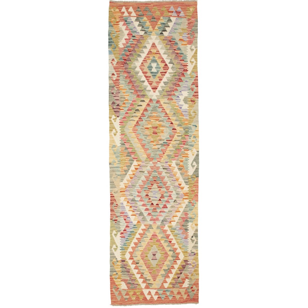 Tappeto Kilim Afghanistan marrone 84x289 Tappeto Kilim Afghanistan marrone 84x289