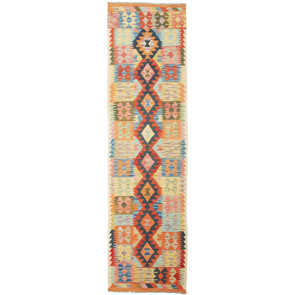 Tappeto Kilim Afghanistan marrone 78x286