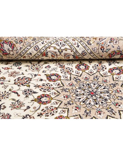 Tappeto Kashan Persia bianco grigio 196x300