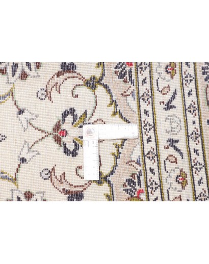 Tappeto Kashan Persia bianco grigio 196x300