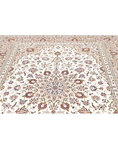 Tappeto Kashan Persia bianco 197x297