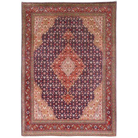 Tappeto Tabriz 40 Raj Persia marrone grigio 145x208