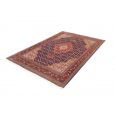 Tappeto Tabriz 40 Raj Persia marrone grigio 145x208