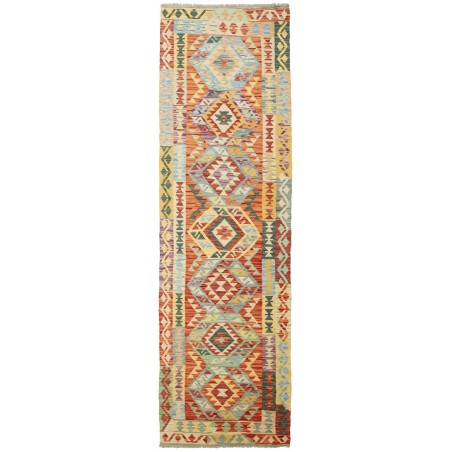Tappeto Kilim Afghanistan marrone rosso 83x300