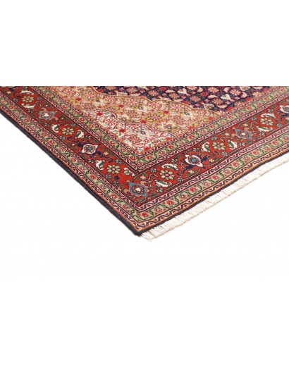 Tappeto Tabriz 40 Raj Persia marrone grigio 145x208